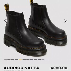 Dr Martens Audrick Leather Platform Chelsea Boots